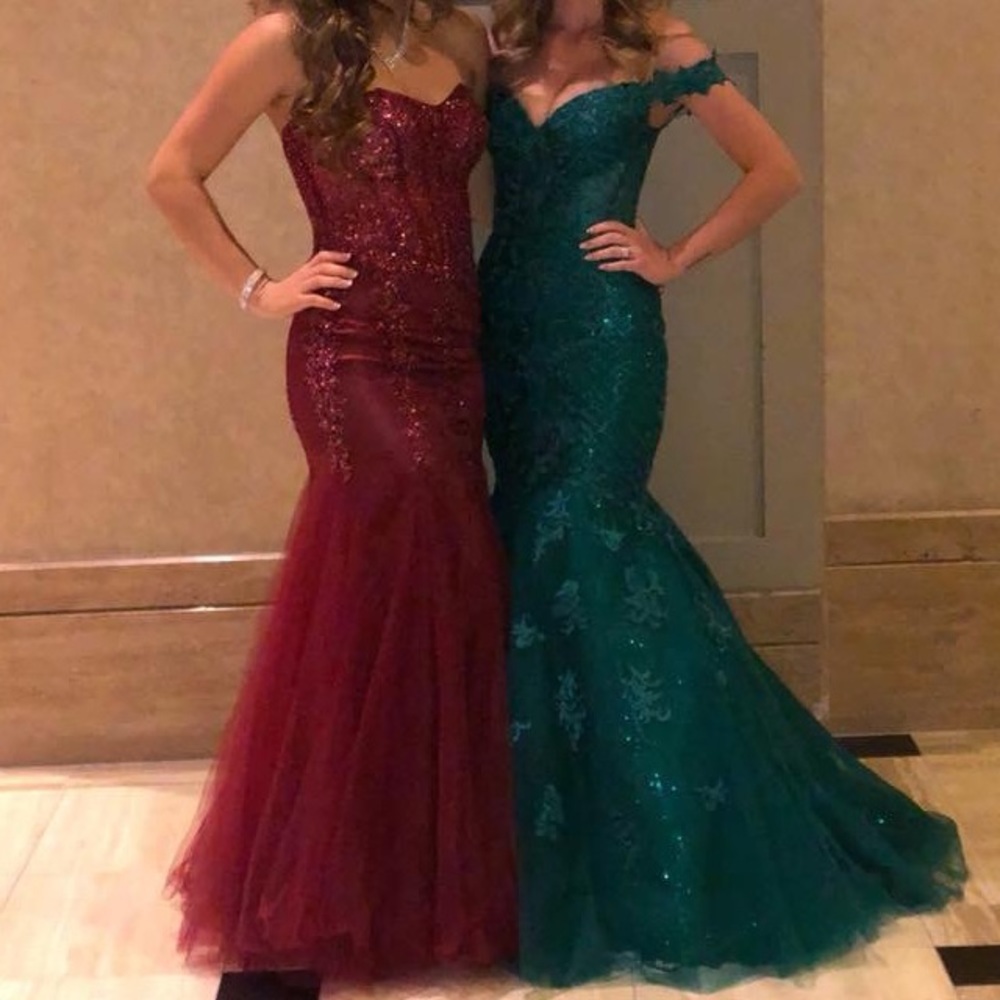 Emerald Green Mermaid Gown